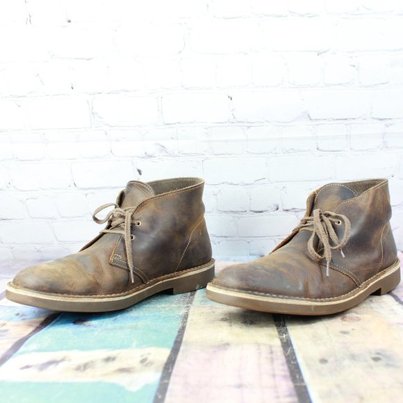CLARKS Chukka Lace Up Boots Shoes Size 10.5 M - Picture 2 of 9
